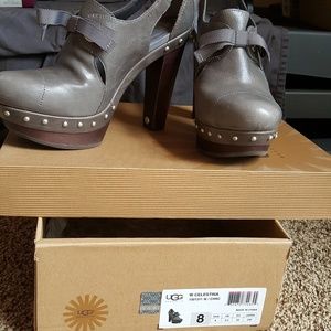 WOMENS UGG CELESTINA IN CHARCOAL GREY